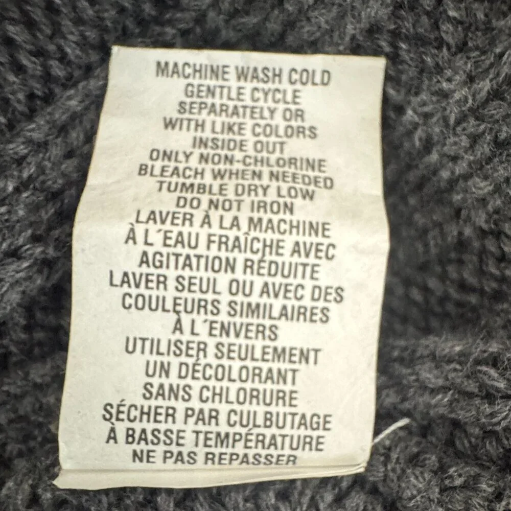 Gray Ribbed The Children's Place Long Sleeve Mock Sweater Size XL (14)